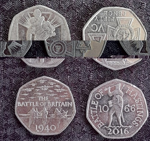 50p coin military bundle - coin,