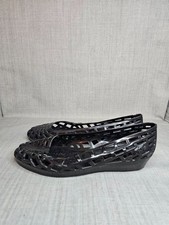 JuJu Black Jelly Shoes - UK 8