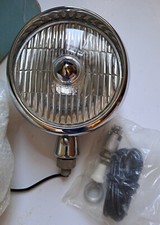 VINTAGE MILLER 54F FOGLAMP / FOGLIGHT / CHROME BULLET STYLE NIPPLE / SPOTLIGHT