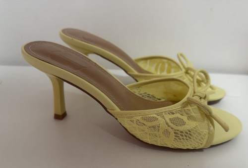 New yellow lace bow - lace, kitten