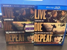 Edge of Tomorrow 3D/2D Blu Ray US Release Region FREE w/ Holographic Slip Case