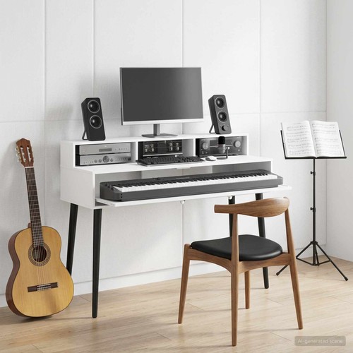 Studio desk white - white, x