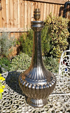 Large Vintage Casa Pupo London Ceramic Silvered  Lamp Base