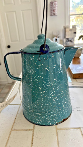Vintage speckled enamelware - vintage,