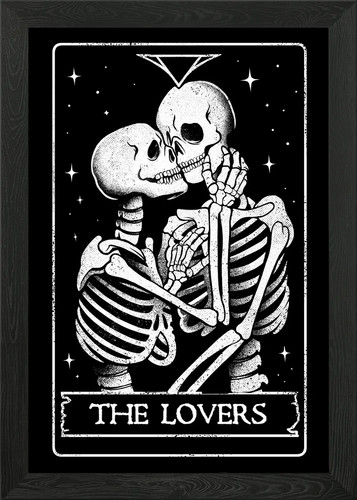 The lovers framed wall - the, art