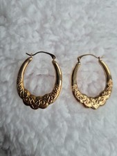 Lovely 9ct Gold Tested Creole
