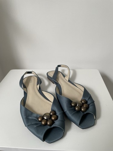 Size blue sling back - 4,