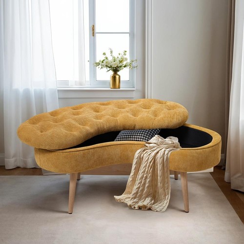 Window bed end stool - window, long