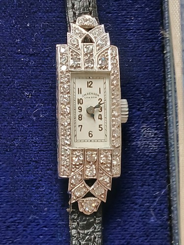 Platinum and diamond art deco - and,