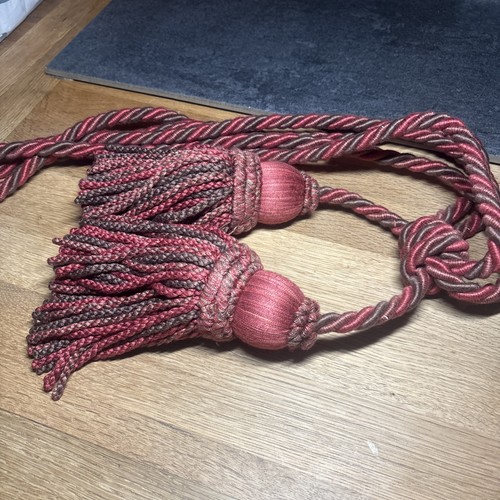 Vintage curtain tie back with - back,