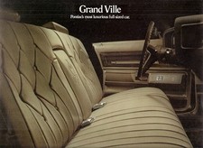 Pontiac Grand Ville 1973 USA Market Foldout Sales Brochure 4dr Coupe Convertible