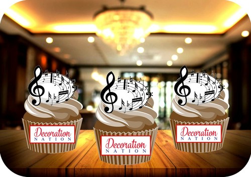 Musical notes circle edible - notes,