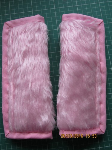 Lightly padded faux pink fur - lightly,