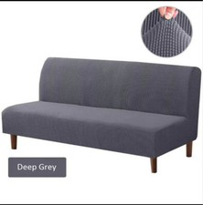 Velvet Futon Armless Sofa Bed