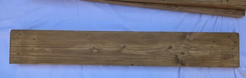 Rustic chunky wood shelf - chunky,