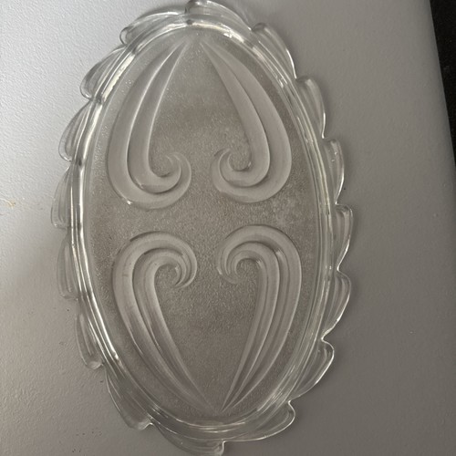 Vintage oval clear glass - vintage,