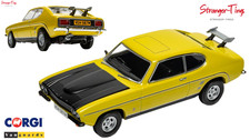 CORGI FORD CAPRI MKI 3.0 GXL DAYTONA YELLOW RICHARD HAMMOND SMALLEST COG 1/43