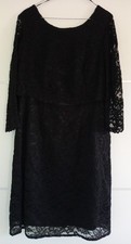 Pepperberry Black Lace Dress Size 14 Really Curvy