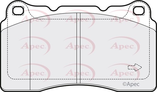 Apec pad2067 front brake pad - apec,