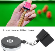 Billiards Snooker Pool Cue Chalk Holder With Belt Clip Retractable Pool Table
