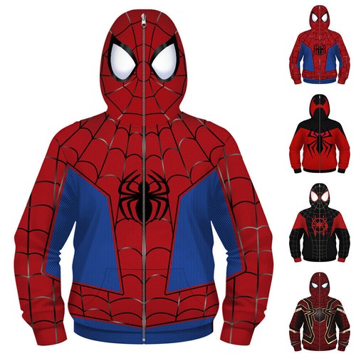 Spiderman full zip hoodie over - full,