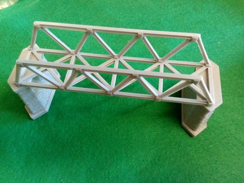 Lattice girder railway - girder,