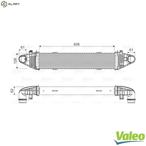 Charge air cooler - charge, for