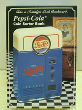 Pepsi Cola Coin Sorter Vending