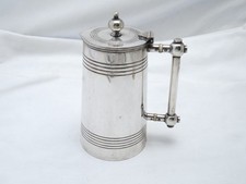 ORIGINAL EDWARDIAN ARTS & CRAFTS SILVER PLATED HOT WATER JUG