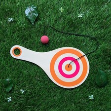 Wooden paddle ball game - wooden,