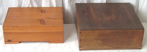 Vintage boxes two - two, wooden