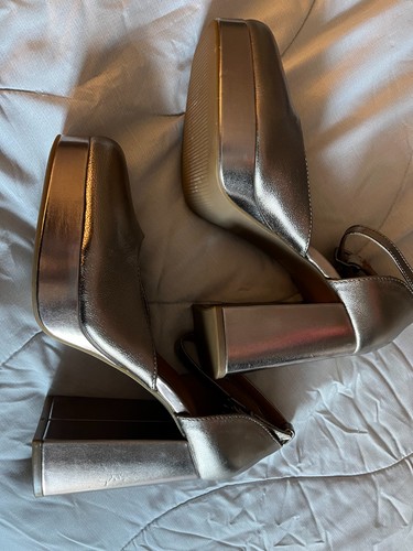 Bnwt gold leather - m&s, platform