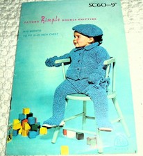 ORIGINAL VINTAGE PATONS  KNITTING PATTERN No.SC60, PRAM OUTFIT & RUG