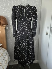 Topshop Petite Black Polka Dot