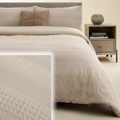 Waffle seersucker duvet cover - waffle,