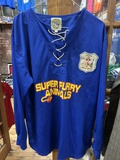 football shirt Cardiff City large L super furry animals Cardiff city FAW CUP 