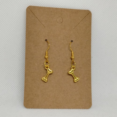 Dog bone shaped gold - dog,