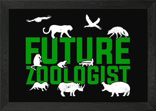 Future zoologist framed - future, wall