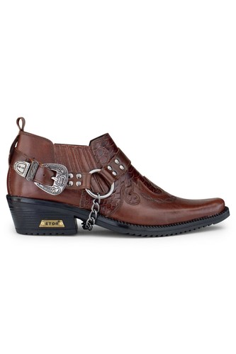 Men brown leather goth - men's, shoes