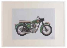 BSA C15 1959 A3 framed limited