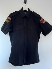 Opus Shirt Mens Small Black Ontario Fire Academy Chore Utility Workwear Canada