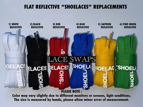 Flat reflective shoelaces - reflective, "shoelaces"