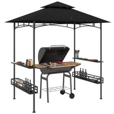 Bbq grill gazebo with shelves - grill,