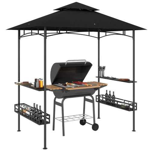 Bbq grill gazebo with - grill,