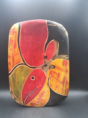 Hand carved painted wooden - hand,