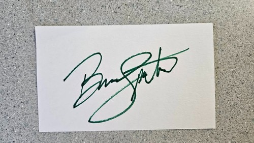 Bruce springsteen signed 3x5 - springsteen,