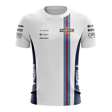 Classic Williams Martini F1 Racing Breathable Quick-Drying T Shirt - Brand New
