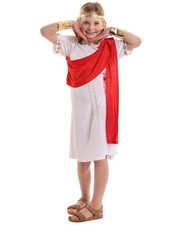 Roman Toga Costume for Girls – Kids Historical Fancy Dress Up