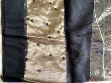 Blk/Gold Evening Shawl with beads/45% Silk/New in original packaging.