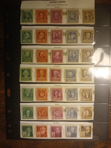 Famous americans issue 1940 - issue.,